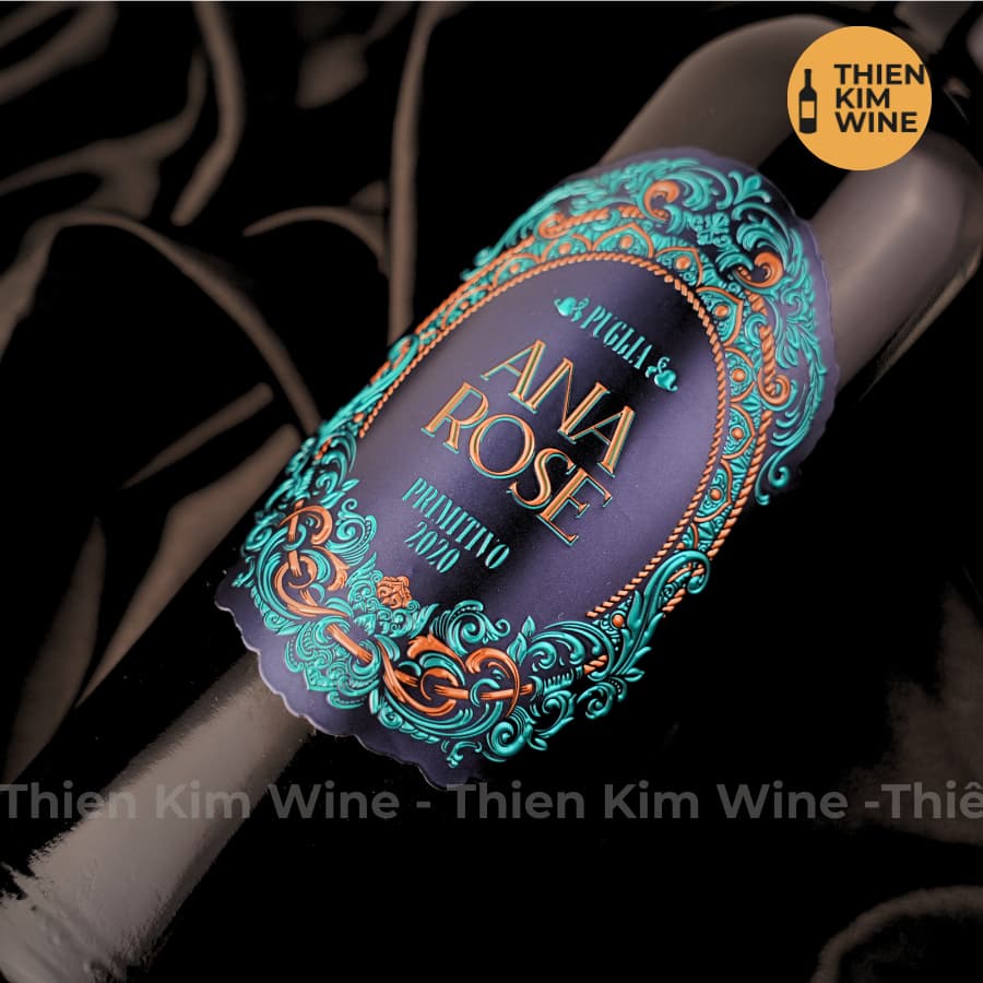 [Chính Hãng] - Rượu Vang Đỏ Ý ANA ROSE Primitivo Puglia - 750ml (16%) Kèm Hộp Quà Tặng VIP
