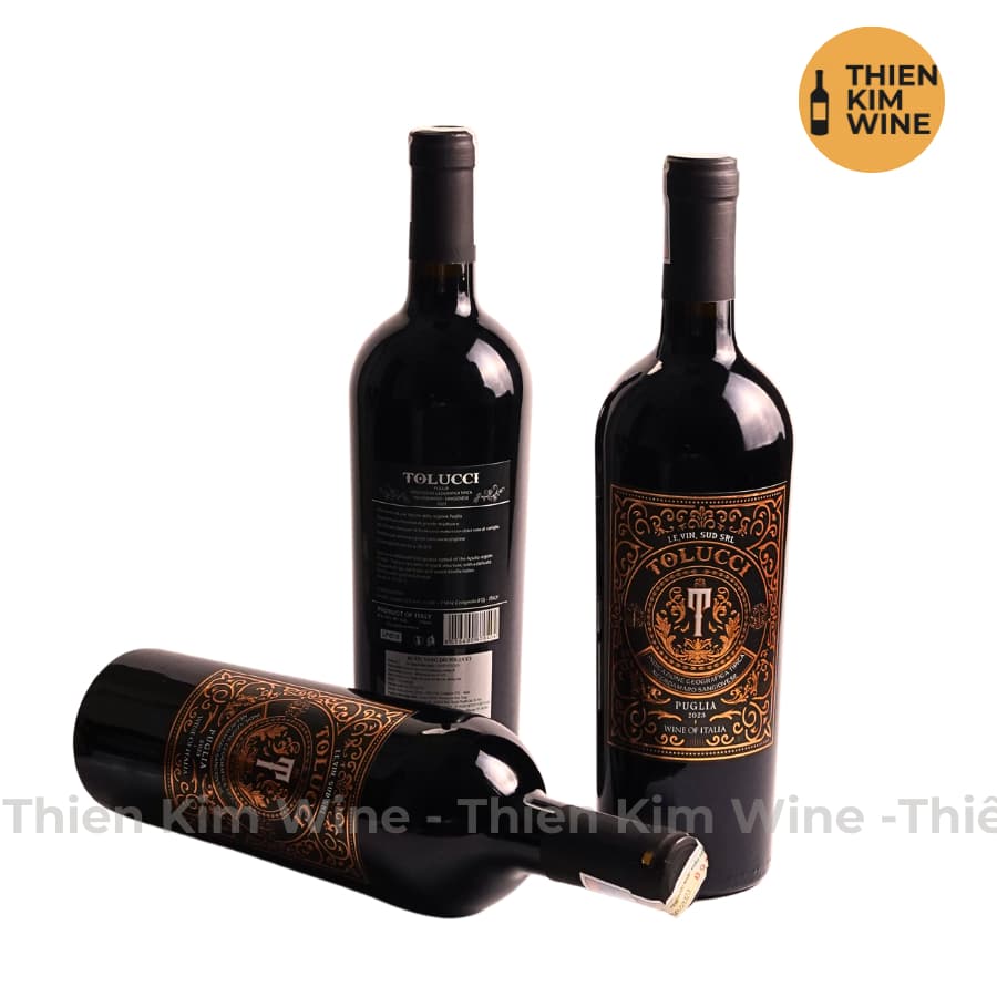[Chính Hãng] - Rượu Vang Đỏ Ý Tolucci Rosso IGP Puglia - 750ml (14%)
