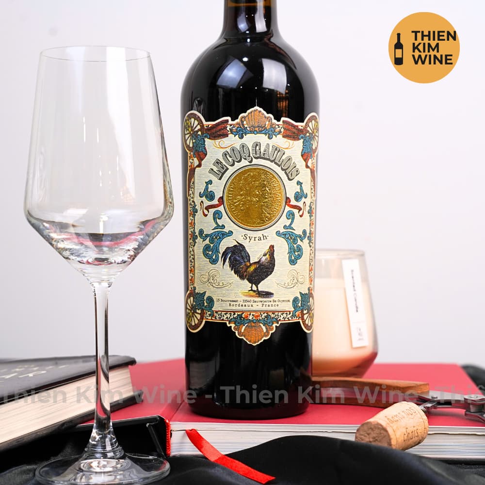 [Chính hãng] - Rượu Vang Đỏ Pháp LE COQ GAULOIS Syrah "Vin De Bordeaux France" - 750ml (13.5%)