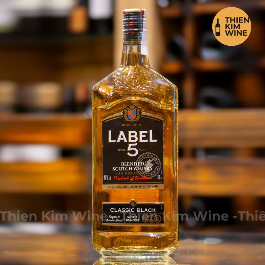 [Chính Hãng] - Hộp Quà Tặng VIP  Whisky Scotch Label 5 - 1000ml (40%)