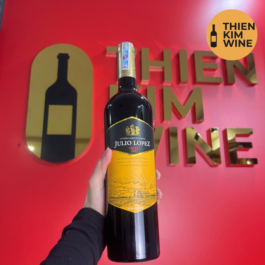 [Chính Hãng] - Rượu Vang Đỏ Chile Julio Lopez Merlot - 750ml (13,5%)
