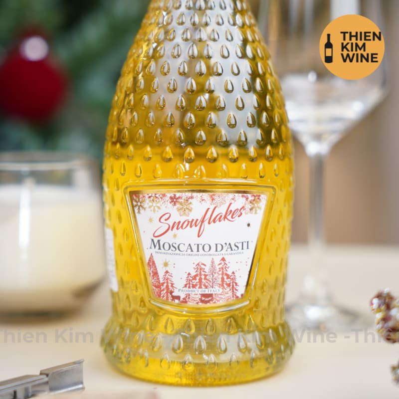 [Chính hãng] - Rượu Vang Trắng Ngọt Ý SNOWFLAKES Moscato D’asti DOCG - 750ml (5.5%)