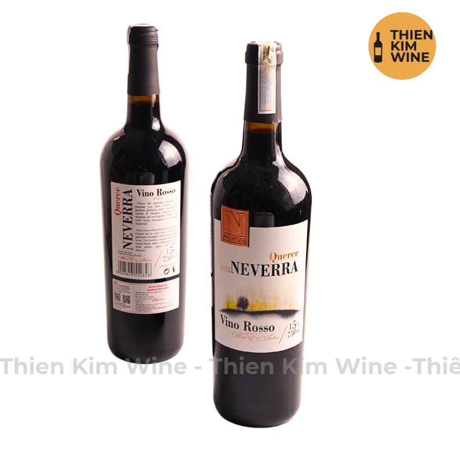 [Chính Hãng] - Rượu Vang Đỏ Ý cao cấp Querce Neverra Vino Rossso - 750 ml (15%)