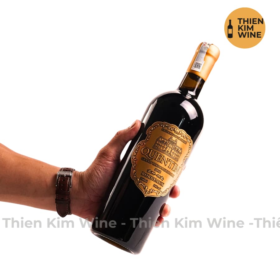 [Chính Hãng] - Rượu Vang Đỏ Pháp Quentin Bordeaux Wine Cabernet Sauvignon - 750ml (14%)