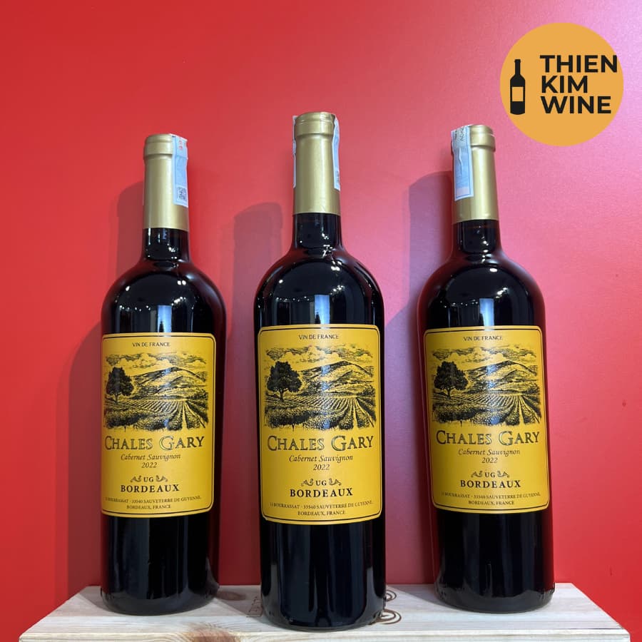 [Chính Hãng] - Rượu Vang Đỏ Pháp Chales Gary Cabernet Sauvignon - 750ml (13,5%)