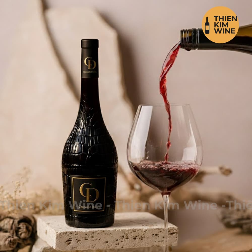 [Chính Hãng] - Rượu Vang Đỏ Pháp Crocodile Dandy "Vang Cá Sấu" AOP Languedoc Roussillon - 750ml (14.5%)