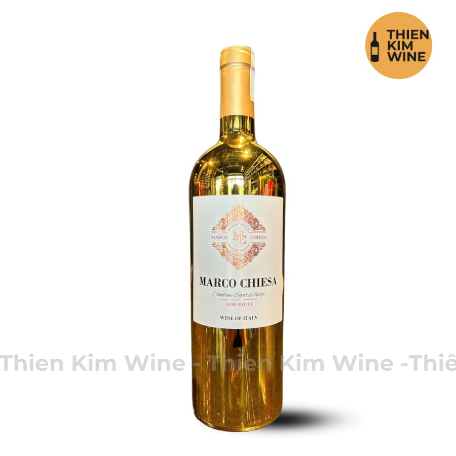 [Chính Hãng] - Rượu Vang Đỏ Ngọt Ý Marco Chiesa Semi Dolce - 750ml (10,5%)