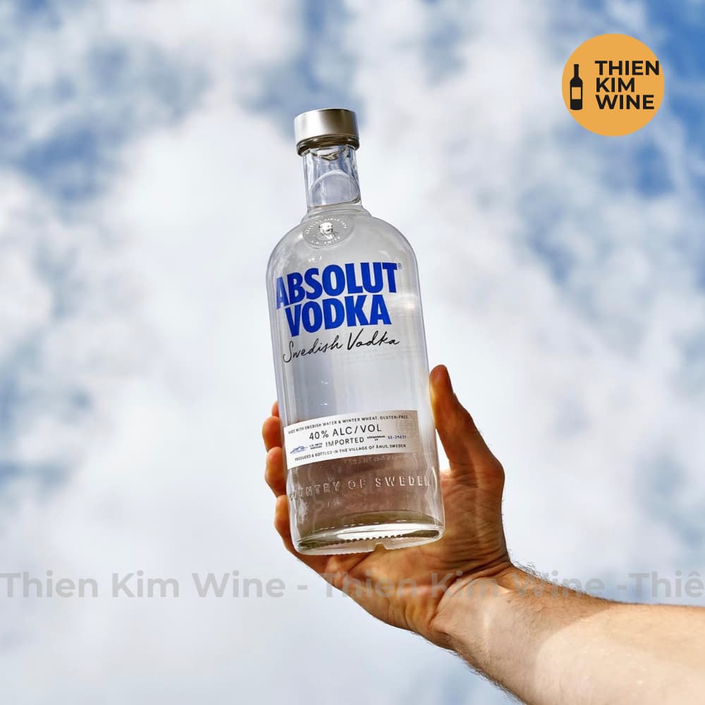 [Chính hãng] - Rượu Vodka Thụy Điển Absolut Vodka Original - 700ml (40%) Thiên Kim Wine