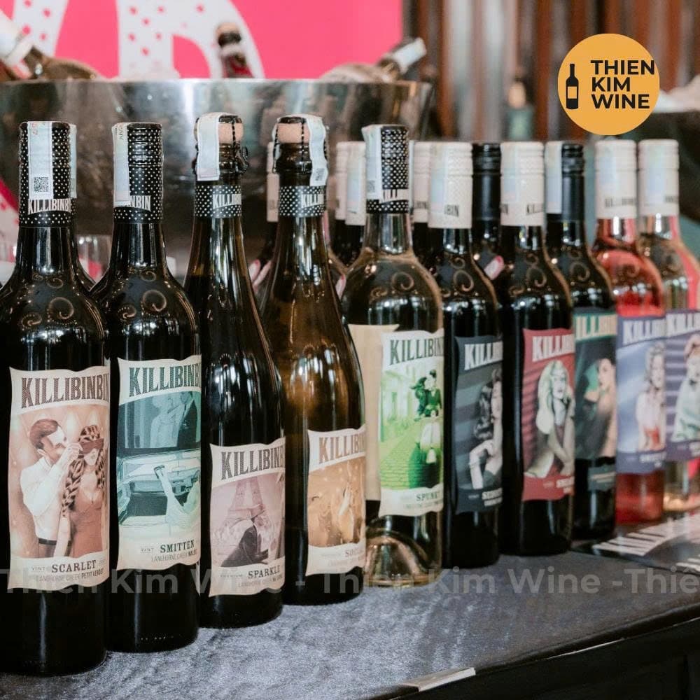 [Chính hãng] - Rượu Vang Đỏ Úc Cao Cấp "Nút Vặn" Killibinbin Smitten Malbec & Scarlet Pedtit - 750ml (14,5%)