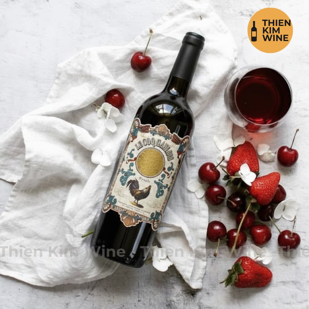 [Chính hãng] - Rượu Vang Đỏ Pháp LE COQ GAULOIS Syrah "Vin De Bordeaux France" - 750ml (13.5%)