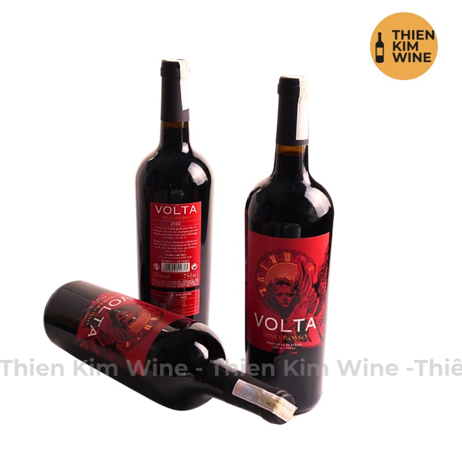 [Chính Hãng] - Rượu Vang Đỏ Ý cao cấp Volta Vino Rossso - 750 ml (15%)