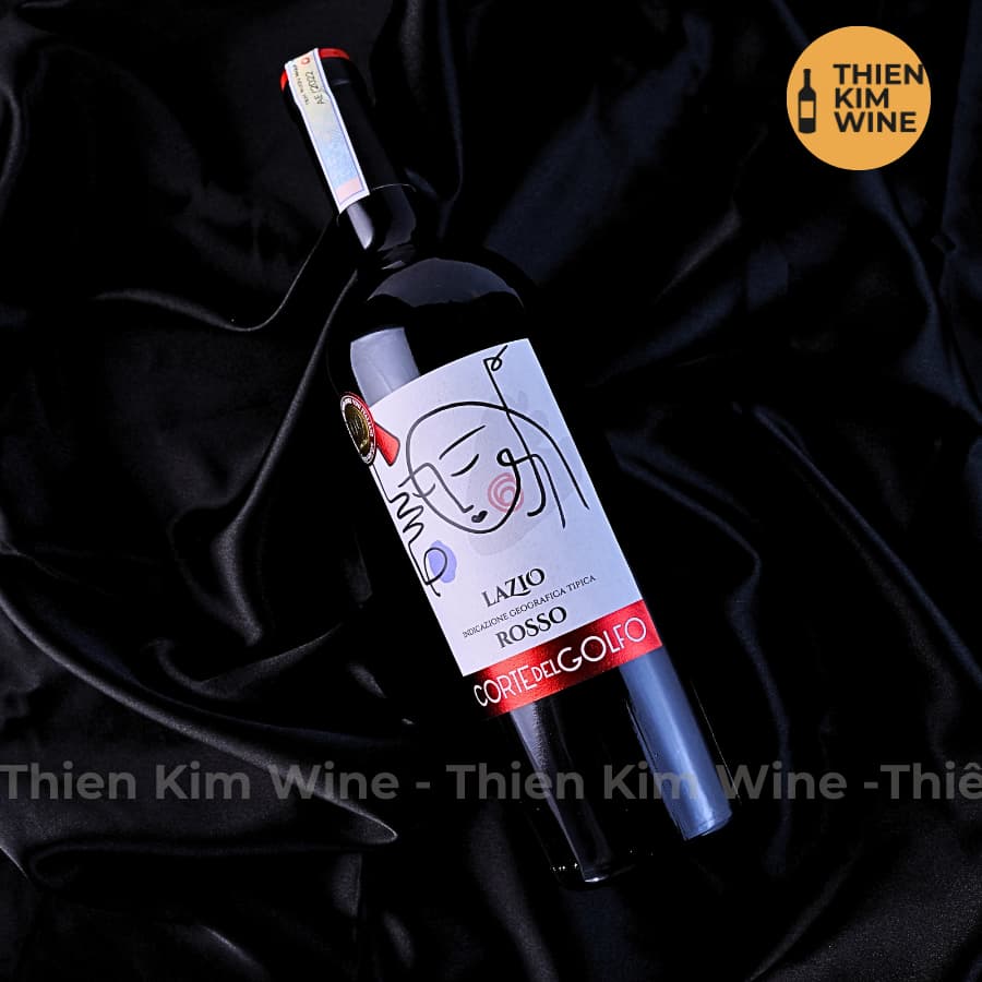 [Chính Hãng] - Rượu vang Lazio Corte Golfo Rosso Cao cấp 99/100 Point Phân hạng IGT - 750ml (14,5%)