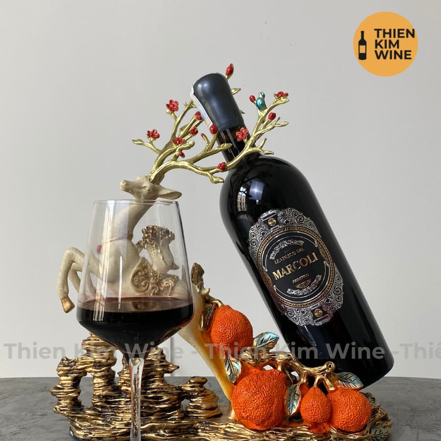 [Chính Hãng] - Rượu Vang Đỏ Ý Marcoli Wine Primitivo - 750ml (17%)