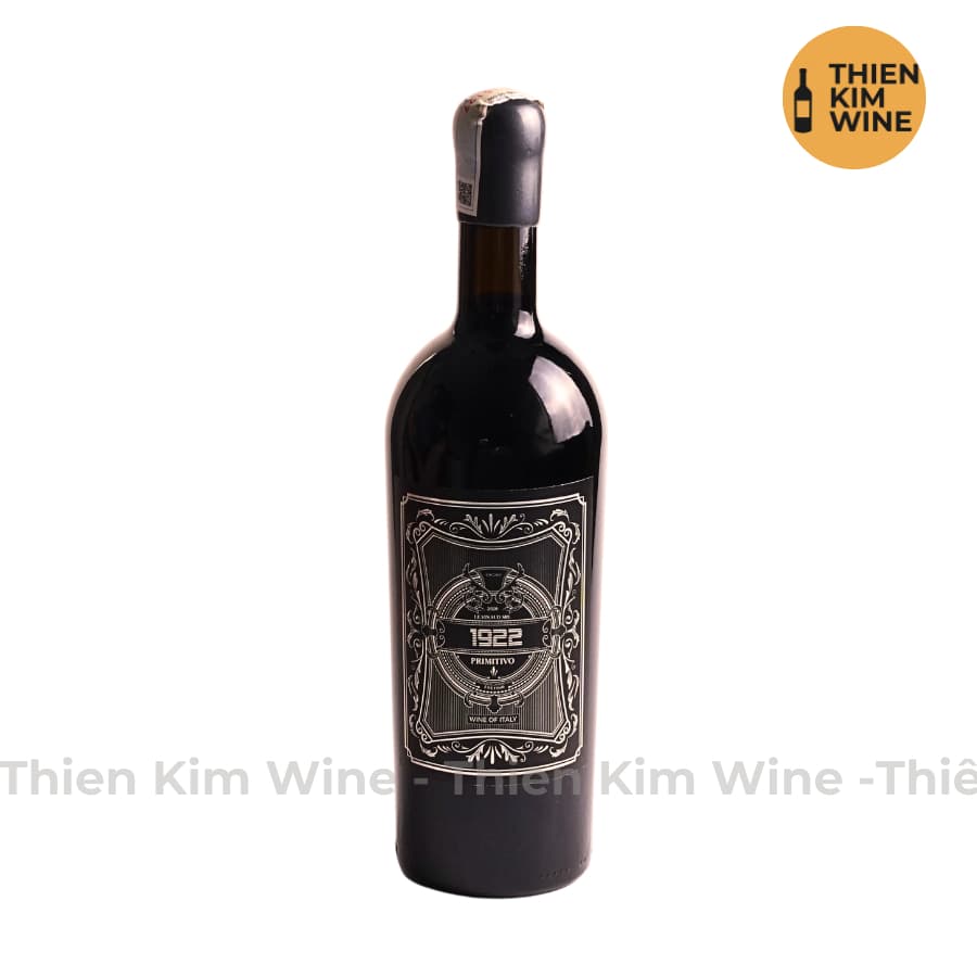 [Chính Hãng] - Rượu Vang Đỏ Ý cao cấp 1922 Primitivo Wine Puglia - 750 ml (17%)