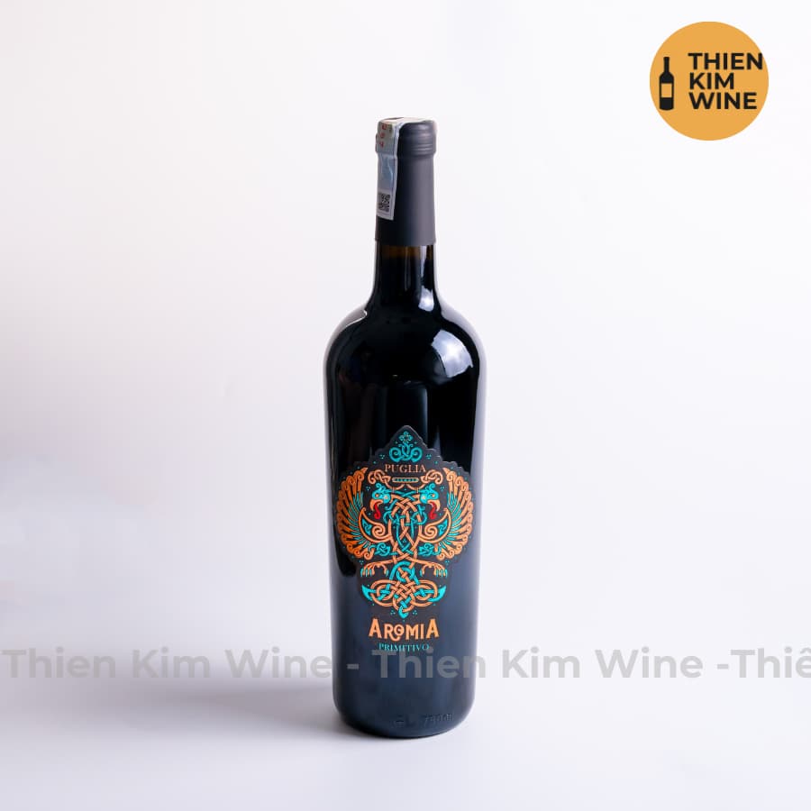 [Chính Hãng] - Rượu Vang Đỏ Ý Aromia Wine Primitivo - 750ml (16%)