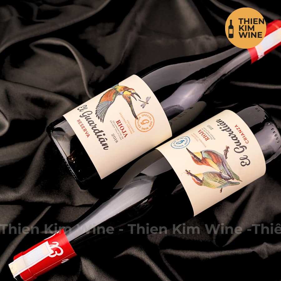 [Chính Hãng] -BST Rượu Vang Tây Ban Nha Cao Cấp EL Guardian DOCa Rioja - 750ml (12,5-13,5%)