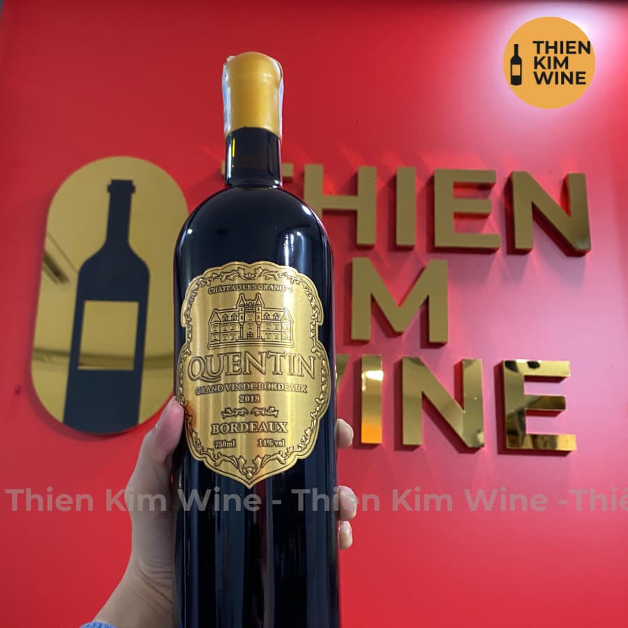 [Chính Hãng] - Rượu Vang Đỏ Pháp Quentin Bordeaux Wine Cabernet Sauvignon - 750ml (14%)