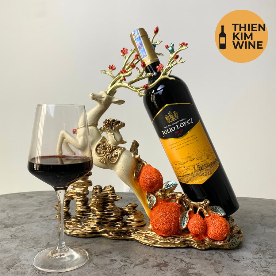 [Chính Hãng] - Rượu Vang Đỏ Chile Julio Lopez Merlot - 750ml (13,5%)