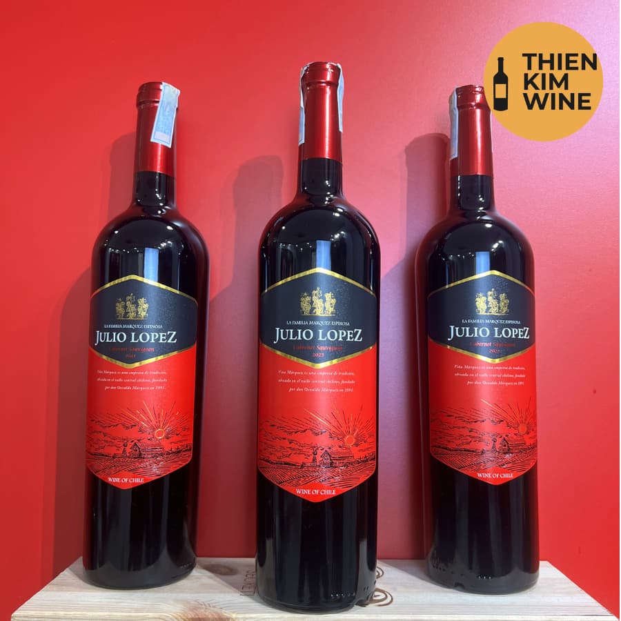 [Chính Hãng] - Rượu Vang Đỏ Chile Julio Lopez Cabernet Sauvignon - 750ml (13,5%)