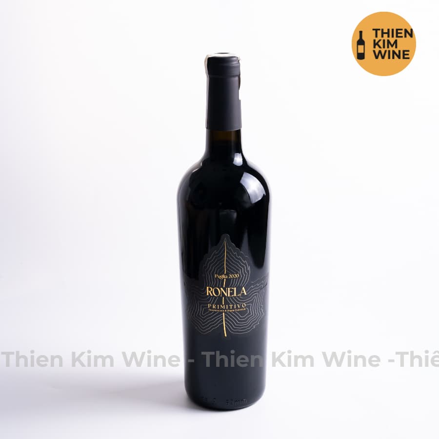 [Chính Hãng] - Rượu Vang Đỏ Ý Ronela Wine Primitivo - 750ml (16%)