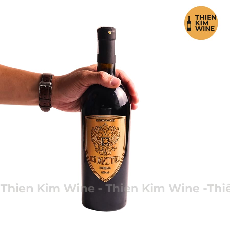 [Chính Hãng] - Rượu Vang Đỏ Ý Di Matteo Negroamaro Wine Puglia - 750ml (16%)