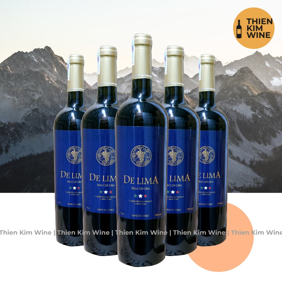 [Chính Hãng] - Rượu Vang Đỏ Chile Delima Cabernet Sauvignon - 750ml (14%)
