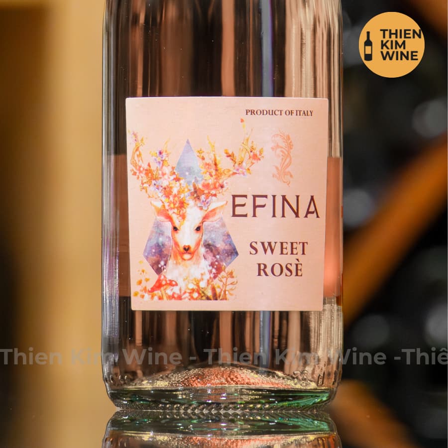 [Chính Hãng] - Rượu Vang Hồng Ý Ngọt EFINA SWEET ROSE - 750ml (5,5%)