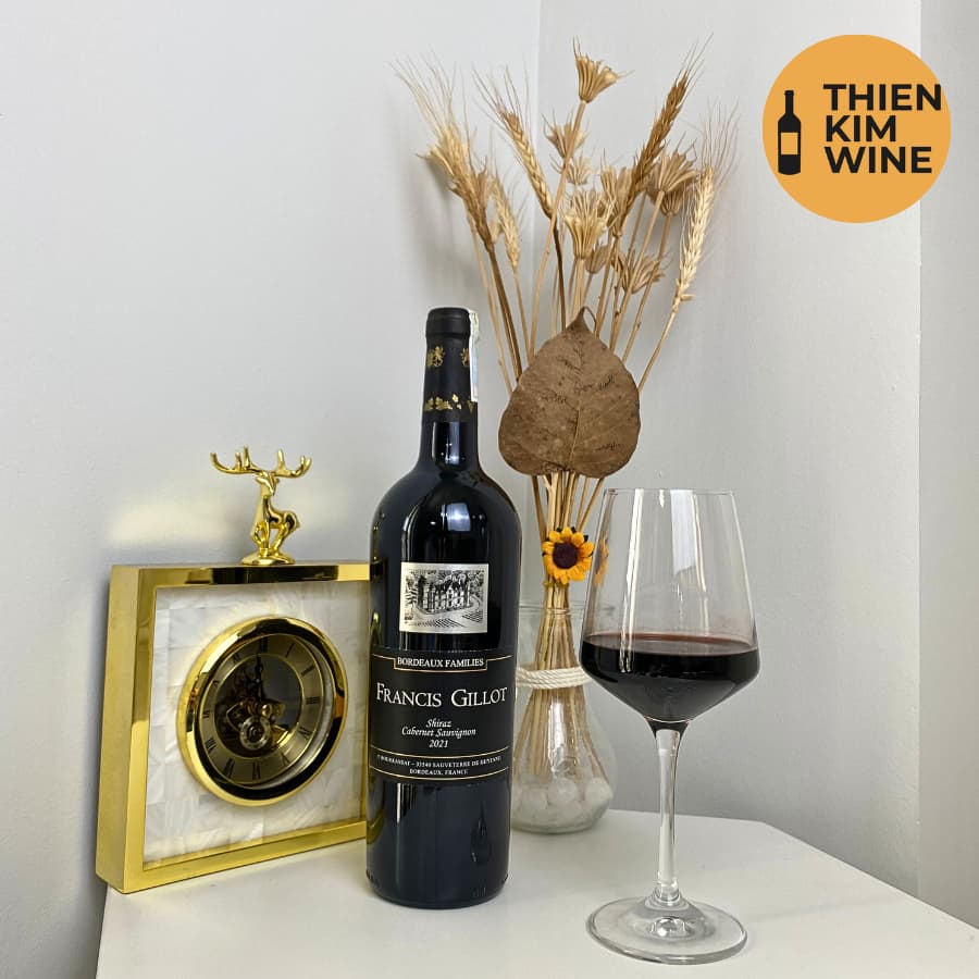 [Chính Hãng] - Rượu Vang Đỏ Pháp Francis Gillot Shiraz Cab - 750ml (13,5%)