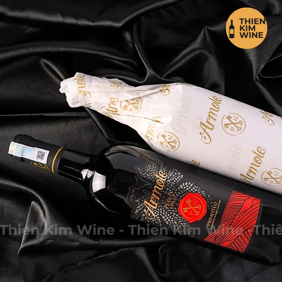 [Chính Hãng] - Rượu Vang Đỏ Ý Cao Cấp ARMOLE Primitivo 750 ml (16%) Thiên Kim Wine