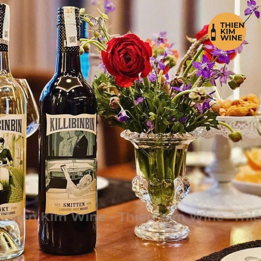 [Chính hãng] - Rượu Vang Đỏ Úc Cao Cấp "Nút Vặn" Killibinbin Smitten Malbec & Scarlet Pedtit - 750ml (14,5%)
