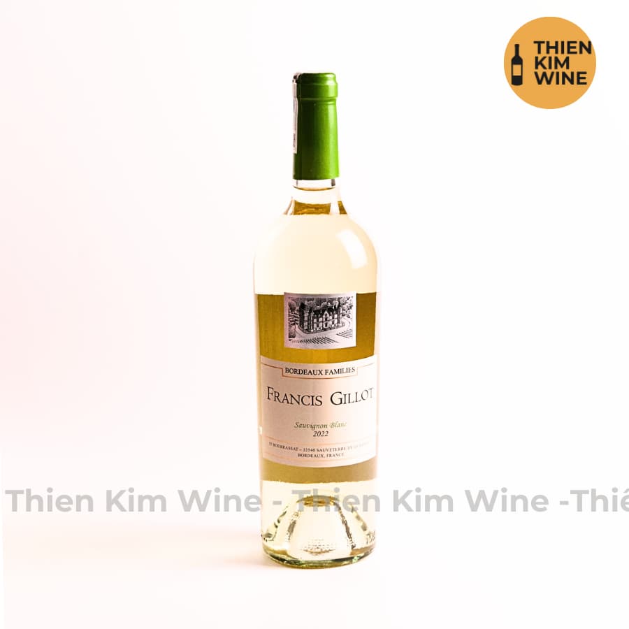 [Chính Hãng] - Rượu Vang Trắng Pháp Francis Gillot Cabernet Sauvignon Blanc- 750ml (12,5%)