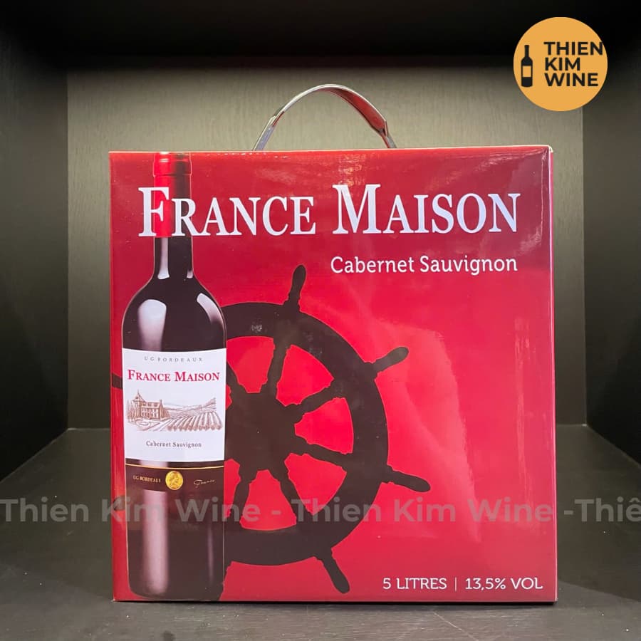 [Chính Hãng] - (Vang Bịch) Rượu Vang Đỏ Pháp France Maison Cabernet Sauvignon - (Bịch 3Lit/5Lit)