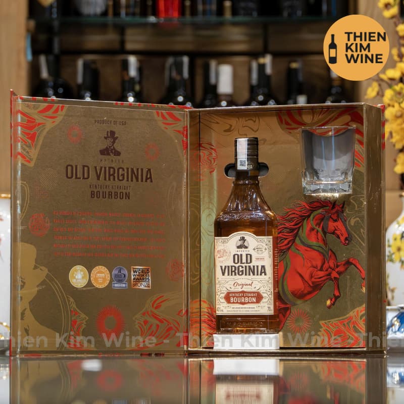 [Chính hãng] - Rượu Whisky Mỹ Old Virginia Bourrbon Whisky Original - 700ml (40%) - Có Hộp Quà Vip