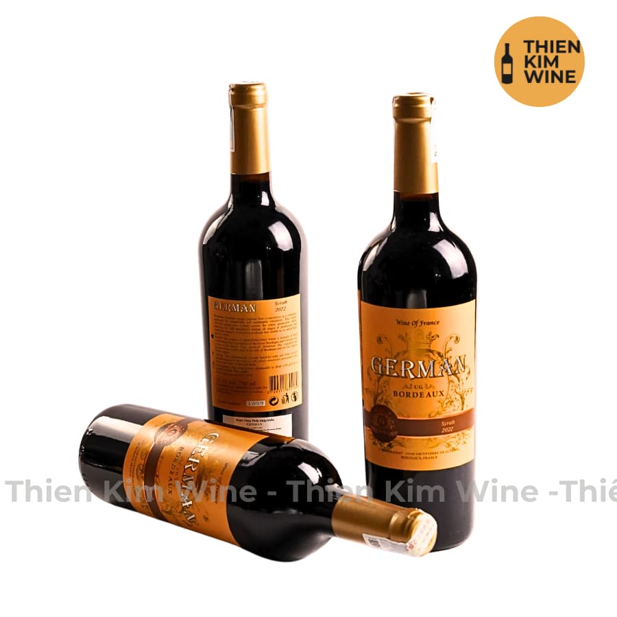 [Chính Hãng] - Rượu Vang Đỏ Pháp German Syrah - 750ml (13,5%)