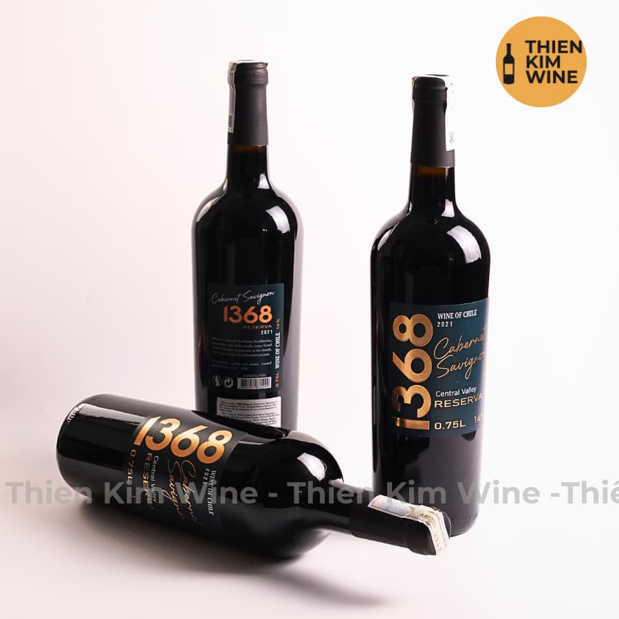 [Chính Hãng] - Rượu Vang Đỏ Chile 1368 - 750 ml (14%)