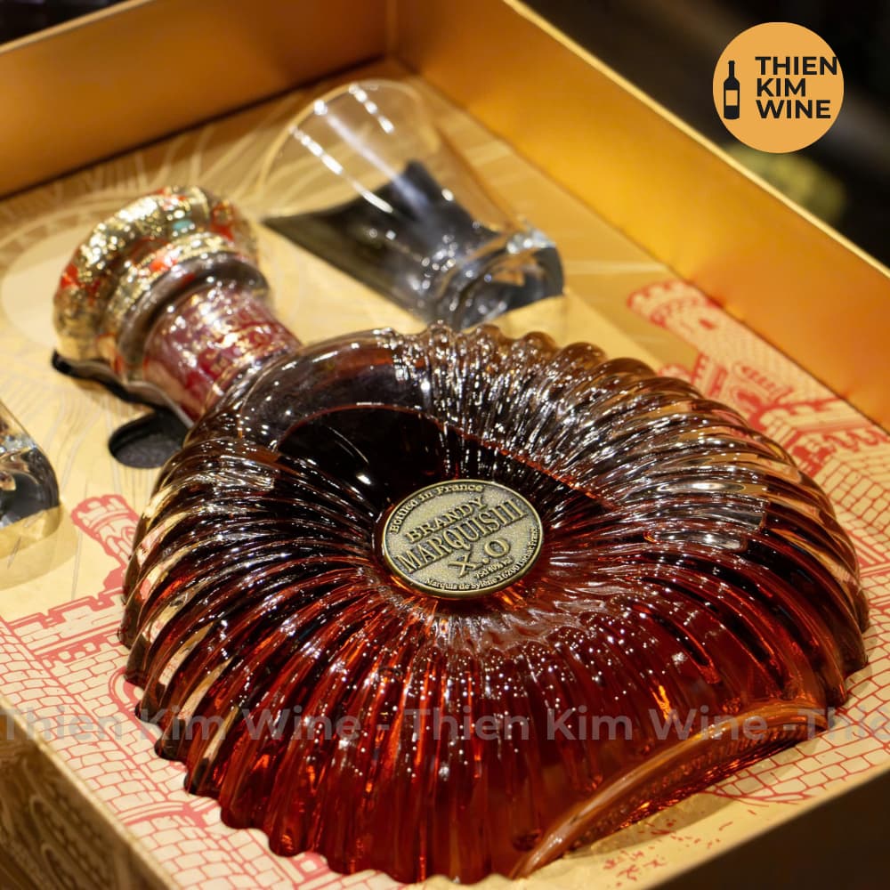 [Chính Hãng] - Hộp Quà Tặng VIP Rượu Brandy Pháp Marquis III XO - 750ml (Full Set)