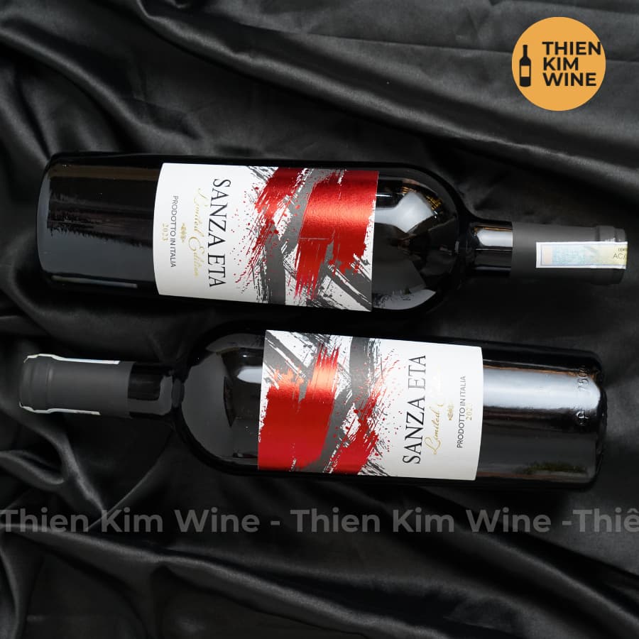 [Chính Hãng] - Rượu Vang Đỏ Ý Sanza Eta Limited Edition Vino Rosso - 750ml (15%) Chai To