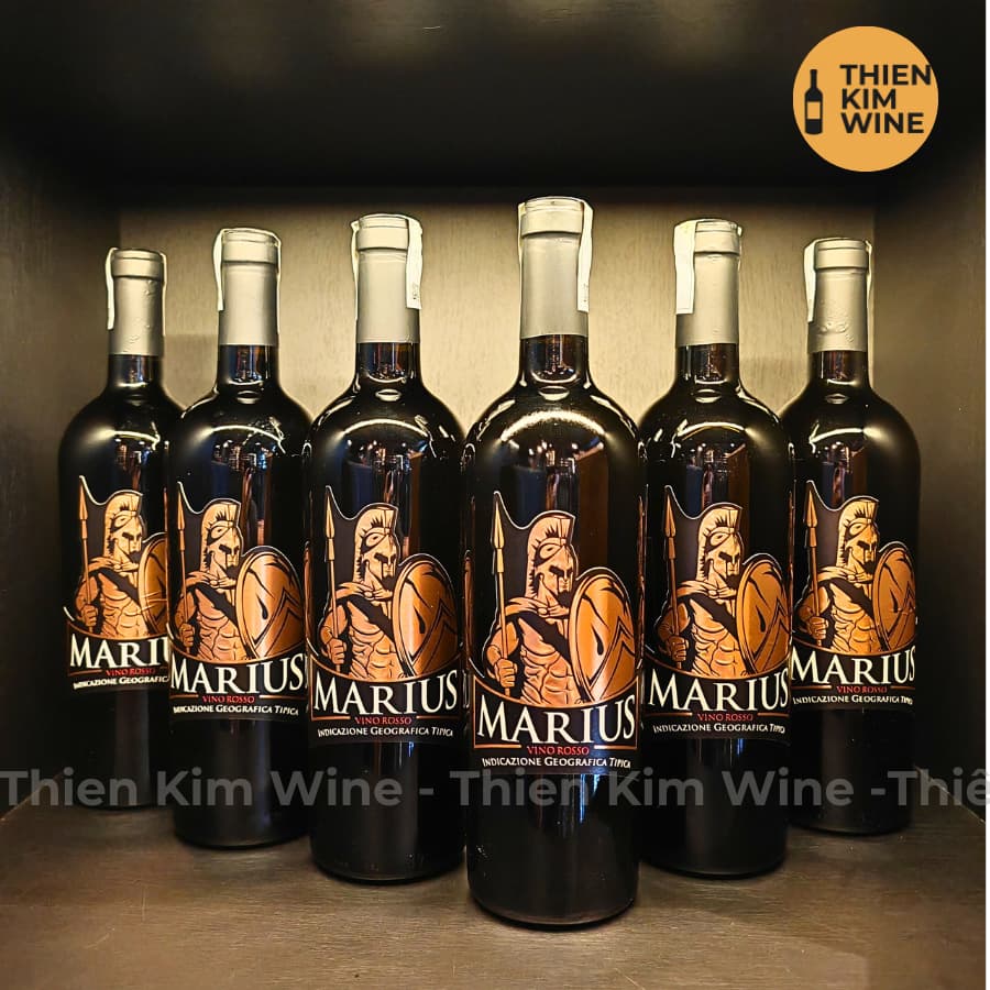 [Chính Hãng] - Rượu Vang Đỏ Ý Cao Cấp Marius Vino Rosso - 750 ml (14,5%)