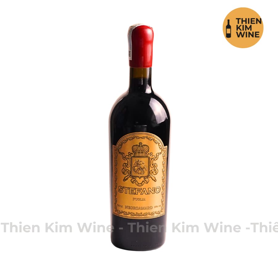 [Chính Hãng] - Rượu Vang Đỏ Ý Stefano Negroamaro Wine Puglia - 750ml (16%)