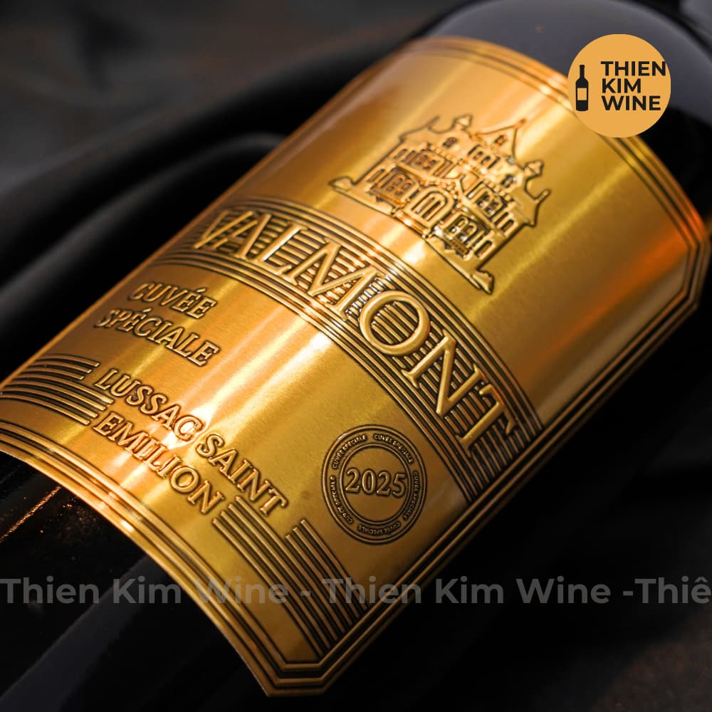 [Chính hãng] - Rượu Vang Đỏ Pháp Cao Cấp VALMONT Cuvée Spéciale Laussac Saint Emilion (Phiên Bản Đồng Gold)- 750ml (14%)