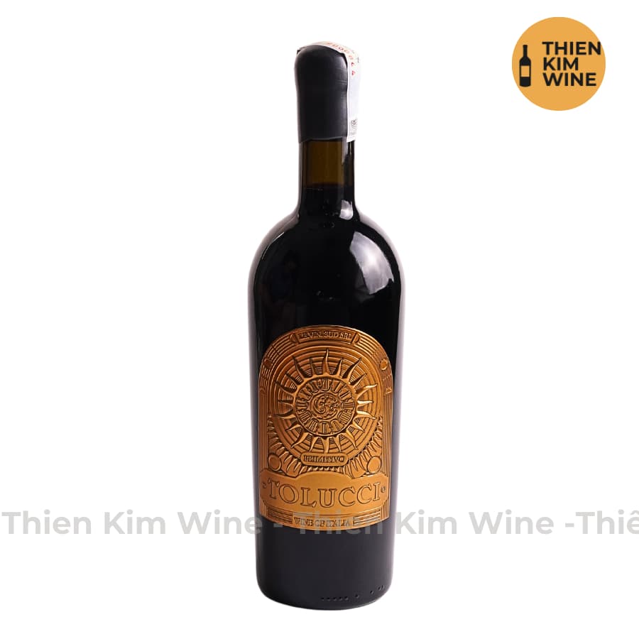 [Chính Hãng] - Rượu Vang Đỏ Ý cao cấp TOLUCCI Primitivo Wine Puglia - 750 ml (17%)