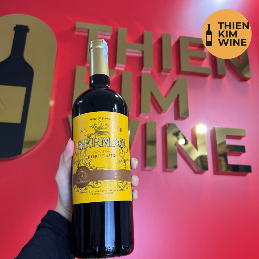 [Chính Hãng] - Rượu Vang Đỏ Pháp German Syrah - 750ml (13,5%)