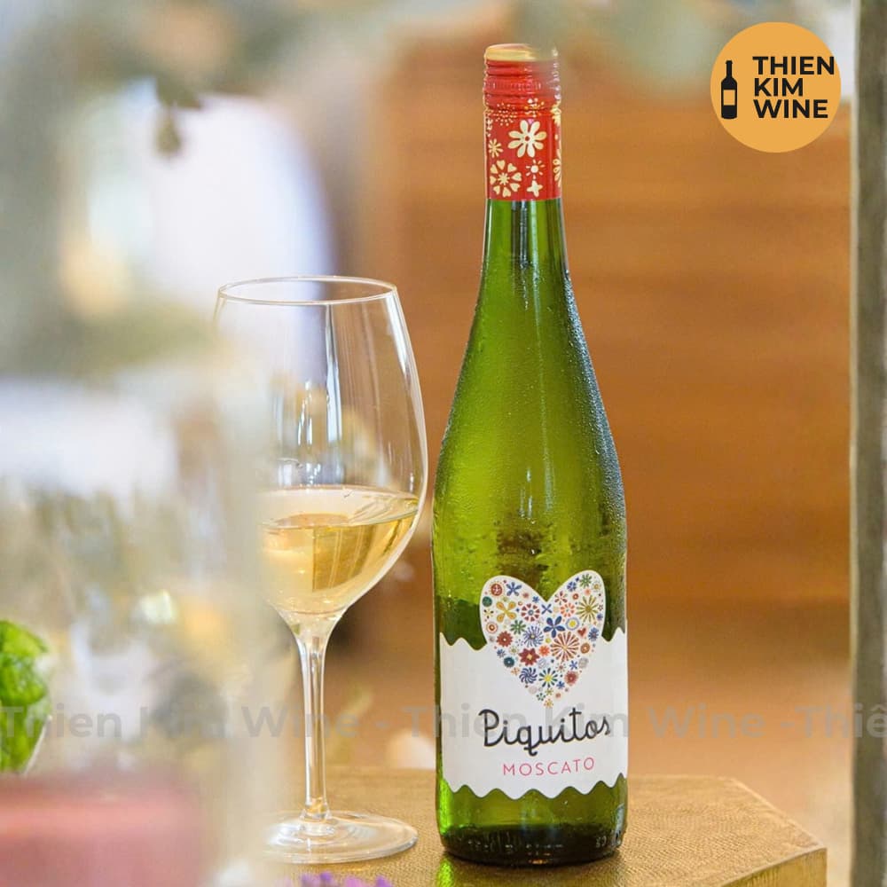 [Chính Hãng] - Rượu Vang Trắng Ngọt Tây Ban Nha Piquitos Moscato - 750ml (11%)