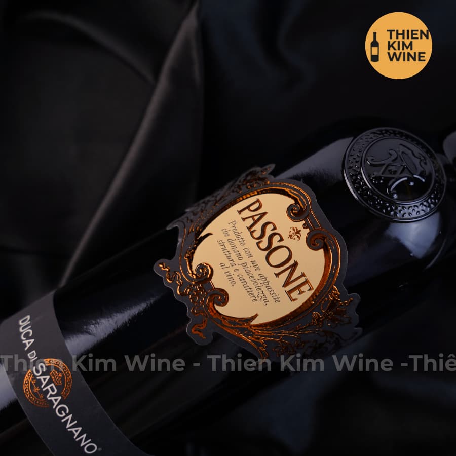 [Chính Hãng] - Rượu Vang Ý Passone Duca di Saragnano Blend Puglia Cao cấp 98/100 Point - 750ml (15%)