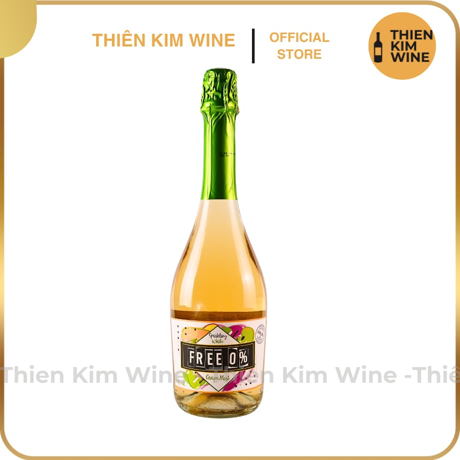 [Chính Hãng] - Vang Nổ Spakling Không Độ Tây Ban Nha Free 0% độ Red - White 750ml