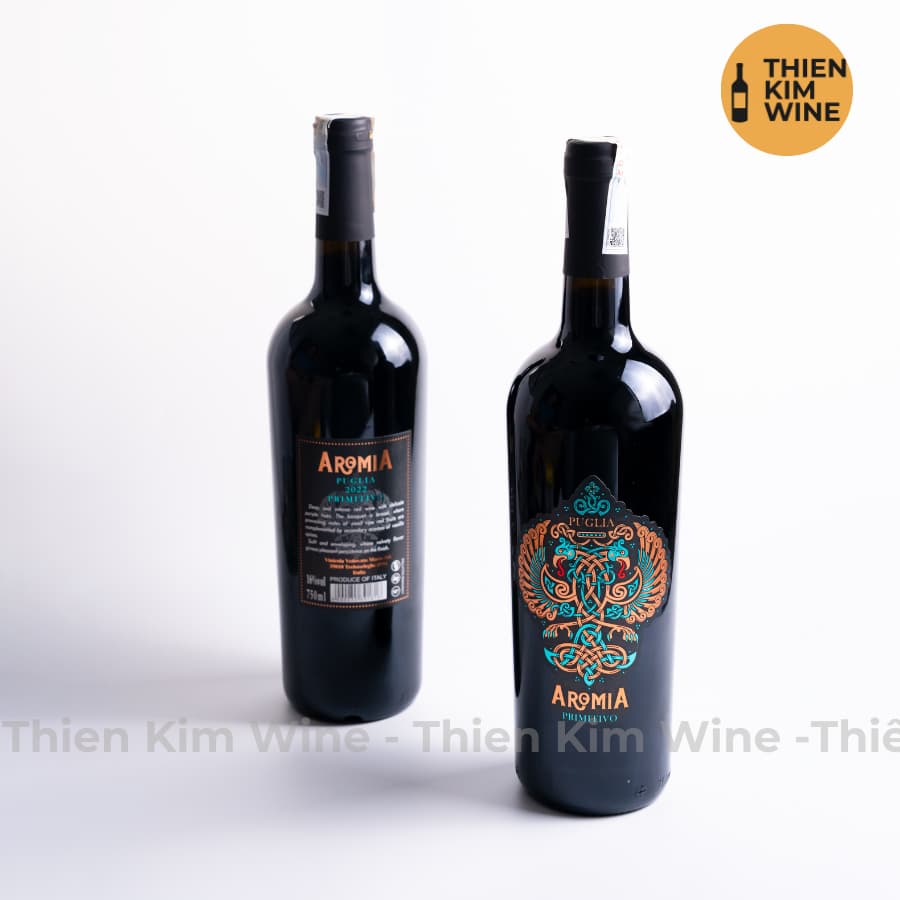 [Chính Hãng] - Rượu Vang Đỏ Ý Aromia Wine Primitivo - 750ml (16%)