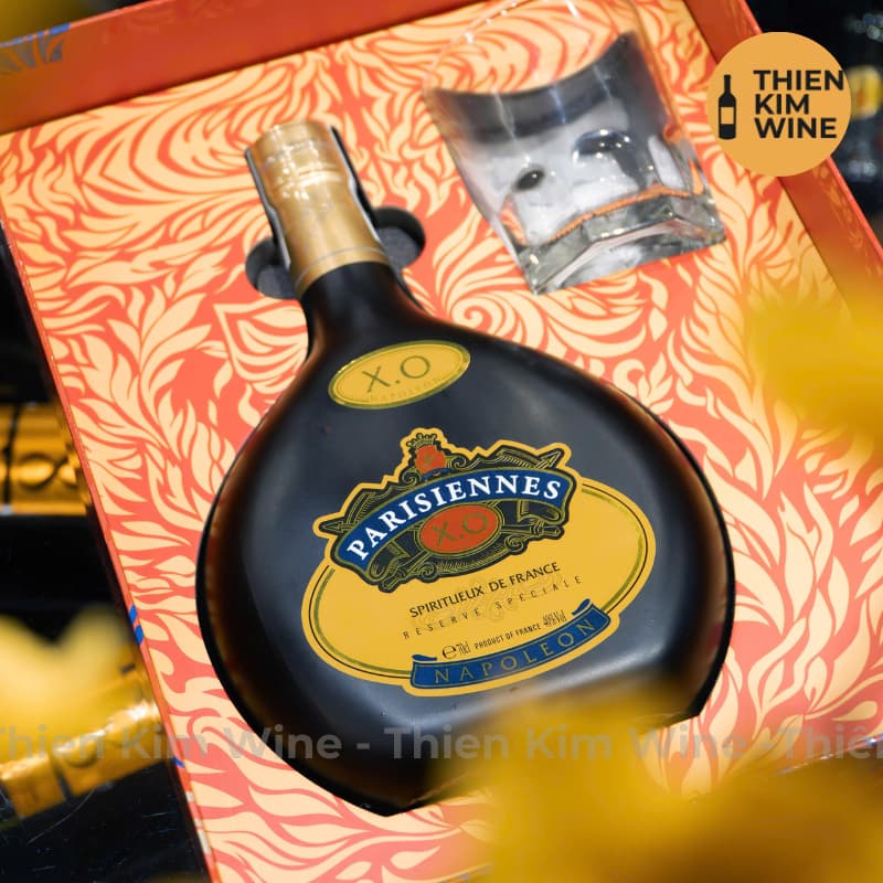 [Chính Hãng] - Hộp Quà Tặng VIP Rượu XO Brandy Pháp Parisiennes - 700ml (Full Set)