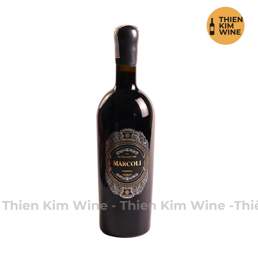 [Chính Hãng] - Rượu Vang Đỏ Ý Marcoli Wine Primitivo - 750ml (17%)