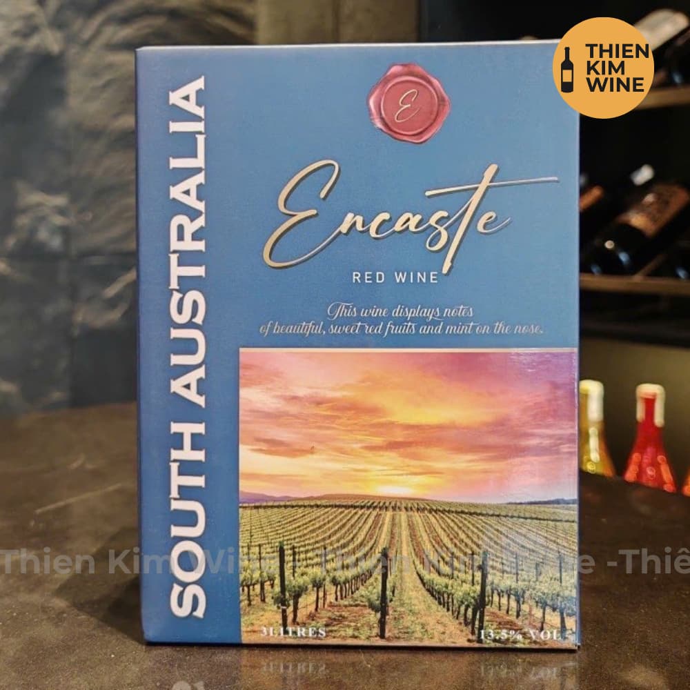 [Chính Hãng] - (Bịch 3 lít) Rượu Vang Đỏ Úc Encaste Blend - 13.5%
