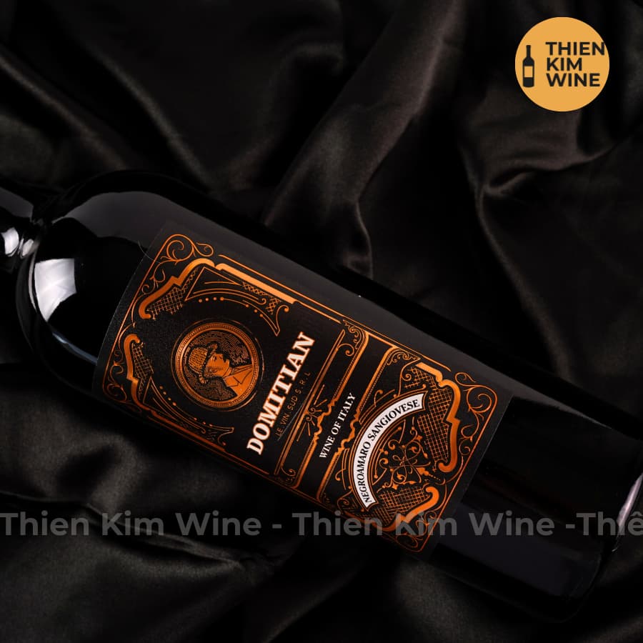 [Chính Hãng] - Rượu Vang Đỏ Ý DOMITIAN Negroamaro Wine Puglia - 750ml (14.5%)